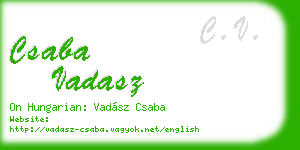 csaba vadasz business card